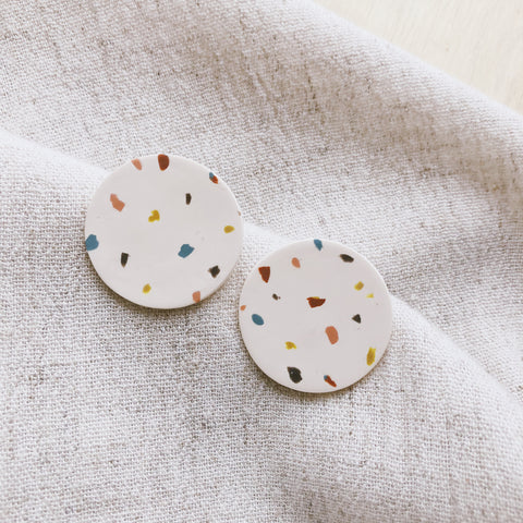 Confetti Party Small Disc Earrings