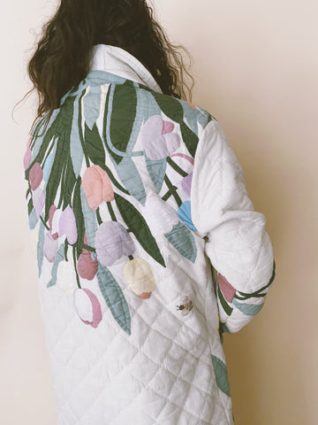 The Scalloped Vintage Quilt Coat